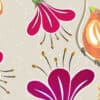 Colorful floral pattern design with vibrant flowers and abstract elements, perfect for wrapping paper, stationery, or fabric backgrounds. Bright, cheerful, and suitable for spring or summer themes.