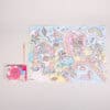 Colorful unicorn-themed paint-by-numbers art set featuring whimsical scenes for kids and adults. Perfect for creative fun, relaxation, and unicorn lovers; includes a large illustrated canvas, paint, and brush.