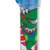 Colorful monster-themed gel pen with cartoon characters, perfect for kids, school supplies, and creative writing. Bright, fun design ideal for children’s stationery collection.