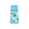 Bright blue lip balm container featuring cheerful cartoon blueberries with kawaii faces, rainbows, and stars, perfect for kids and teens, showcasing colorful and playful designs at The Wraperie.