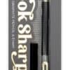 Sniﬃty look sharp graphic gel pen with black ink and gold accents for writing and note-taking.