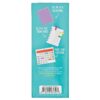 Bright turquoise display card showcasing a notebook, calendar, and note tags, perfect for organization and productivity tools at The Wraperie.