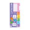 Colorful cat-themed sticky tabs with playful designs and adhesive backing, perfect for note-taking, organization, and marking pages. Fun and functional stationery for cat lovers.