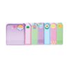 Colorful sticky note set featuring adorable sushi and food-themed designs, perfect for note-taking and organization.