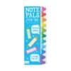 Brightly colored rainbow crayon sticky tabs for notes and page marking, featuring self-adhesive, repositionable design that is perfect for students and professionals.