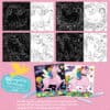 Unicorn coloring pages featuring magical unicorns with wings, detailed floral and celestial backgrounds for kids' creativity and coloring fun.