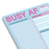 Colorful weekly planner notepad with motivational design and checklists for busy individuals, ideal for organizing goals, tasks, and never-ending to-do lists. Perfect for staying productive.