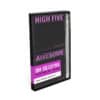 Chic sticky note set with gel pen, stylish black and purple design, perfect for creative note-taking and organization at The Wraperie.