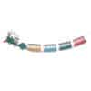 Colorful paper train garland, festive home décor, paper crafts balloon garland, birthday party decoration, The Wraperie shop.