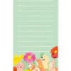 Bright green notepad with adorable illustrated dogs and colorful flower border, perfect for pet lovers and note-taking.