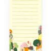 Colorful illustrated notepad featuring women and dogs enjoying desserts, perfect for bakery or pet-themed branding, with playful characters and vibrant design.
