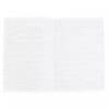 Lined notebook with white pages and black ink lines for note-taking and journaling.