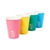 Recyclable colorful paper cups with 