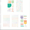 Bold colorful motivational stickers for The Happy Planner, promoting a positive mindset and goal achievement, designed to fit The Happy Planner disc bound system for customizable planning.