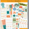 Bright and colorful sticker sheets featuring motivational quotes, notebooks, rainbows, and uplifting designs perfect for planners, scrapbooks, and creative projects. Over 935 stickers included.