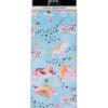 Vibrant unicorn-themed luxury tissue paper featuring colorful unicorns, rainbows, stars, and clouds, perfect for gift wrapping and special occasions.