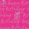 Wrap Happy Birthday hot pink