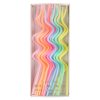 Bright and colorful silicone straws in pastel shades, perfect for beverages, displayed in a stylish box for birthdays or special events, ideal for eco-friendly party accessories.