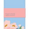 Elegant pastel blue and pink magnetic to-do pad with floral design, ideal for organizing daily tasks, notes, and reminders with stylish and functional décor.