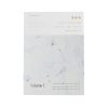A4 journal or notebook with a white cover and pastel purple abstract design, ideal for travel and lifestyle journaling, featuring "Travel + Adventure" themed cover and text.