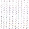 Shimmering iridescent star and bead curtain for event decor, party backdrop, or photo booth, featuring pastel holographic finish and hanging star shapes, ideal for celebrations and thematic settings.