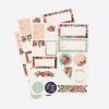 Vibrant floral gift tags with space for personalization, perfect for special occasions and presents, showcasing elegant and colorful designs for custom gift wrapping.