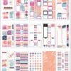 Bright and colorful planner stickers for organizing mom life, shopping, and daily schedules, featuring motivational quotes, headers, and icons to enhance your planner and stay inspired.