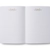 Line 1: Decorative open notebook with elegant floral design, ideal for journaling, note-taking, or personal writings.