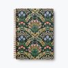 Colorful floral patterned notebook with gold spiral binding, perfect for journaling or planning at The Wraperie. Elegant and vibrant design for everyday use or special occasions.