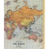 WORLD MAP vintage style, with detailed geographic regions of Asia, Europe, Africa, Australia, and the Pacific Ocean, on Mercer’s projection for historical cartography enthusiasts.