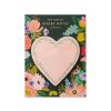 Colorful floral sticky note pad with heart-shaped paper design, perfect for note-taking and adding a decorative touch, ideal for back-to-school and office supplies.