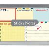 To Do List Sticky Notes with colorful design and writable spaces for appointments, reminders, and daily tasks; perfect for organizing at The Wraperie or any workspace.