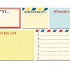 To-do list and appointment reminder sticky notes from The Wraperie, colorful planner stationery for organizing tasks and schedules, featuring cheerful designs and writable surfaces for daily planning.