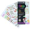 Bright colorful sticker sheets from The Wraperie featuring positive quotes, fun designs, and decorative elements for planners, scrapbooks, and DIY projects.