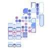 Colorful planner stickers for organization, including labels for notes, plans, and to-dos, with a blue, pink, and white color scheme for personal or professional planning.