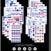 Discbound system planner stickers for happy planner, colorful decorative accessories for organization and planning enthusiasts.