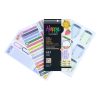 Bright and colorful planner sticker sheets featuring motivational quotes, floral designs, and functional planner icons for organizing your spring schedule and personal goals.