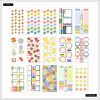 Cherry and floral-themed planner sticker sheets with bright colors and various designs for organizational and decorative use.