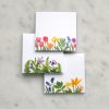 Beautiful botanical cards featuring colorful watercolor floral illustrations, perfect for spring or garden-themed stationery and greeting cards at The Wraperie.