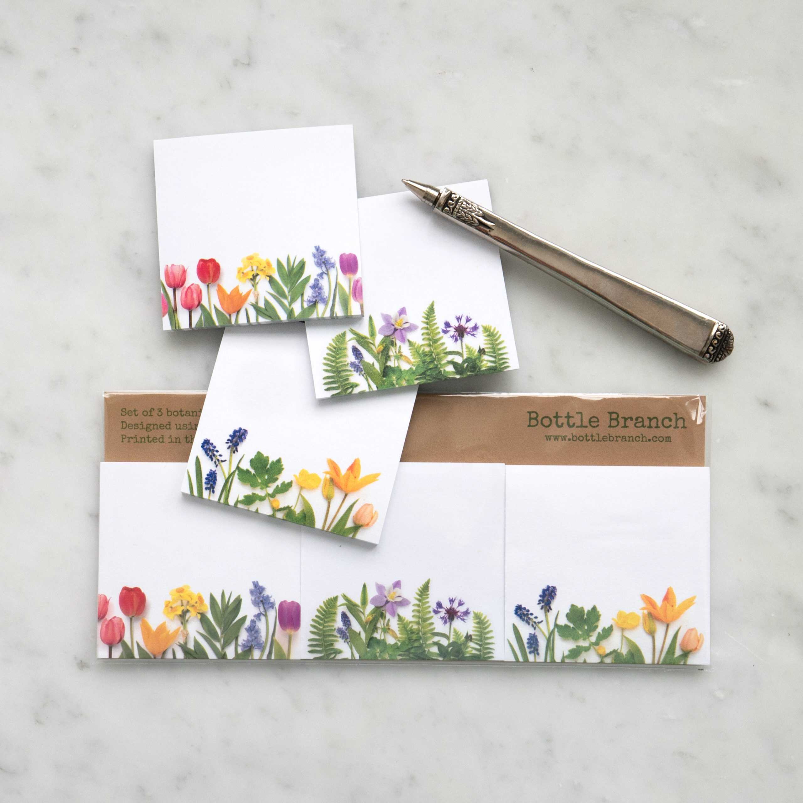 Bright botanical-themed stationery featuring pressed flowers and greenery, perfect for custom gift tags, labels, and decorative accents. Sustainable and handcrafted from eco-friendly materials.