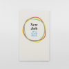 Colorful "New Job" greeting card with optimistic message, perfect for celebrating career changes and new opportunities.