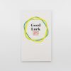 Fingers crossed good luck card with colorful abstract circle design, suitable for positive wishes or motivational messages, ideal for gifting or special occasions at The Wraperie.