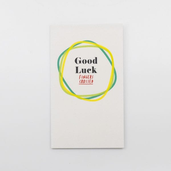 Good luck fingers crossed card – The Wraperie