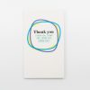 Colorful thank you card with handwritten message, perfect for expressing gratitude from The Wraperie personalized gift shop.
