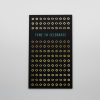 Backdrop with gold circles and teal "Time to Celebrate" text for event decor or greeting card design.