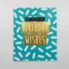 Vibrant birthday card with gold foil accents and bold typography, perfect for sending cheerful birthday wishes and celebrations.