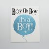 Blue glitter birthday card with "Boy Oh Boy it's a Boy!" message, perfect for celebrating the arrival of a newborn baby boy. A charming keepsake for new parents and family.