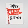 49 and a Bit birthday card celebrating 49th birthday with colorful design and playful typography.