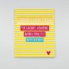 Colorful birthday card with bold stripes and playful handwritten text, featuring messages for grandma, nana, nanny, and grandmother, celebrating a special birthday.