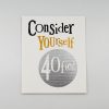 Consider yourself quote printed on a white paper with colorful typography, emphasizing self-care and positive affirmations.